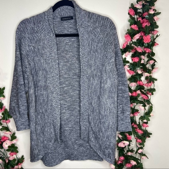 Banana Republic Gray Open Front Cardigan Medium - Picture 1 of 6
